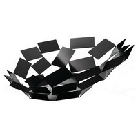 photo Alessi-La Stanza Dello Scirocco Centerpiece en acero y resina de colores, negro 1